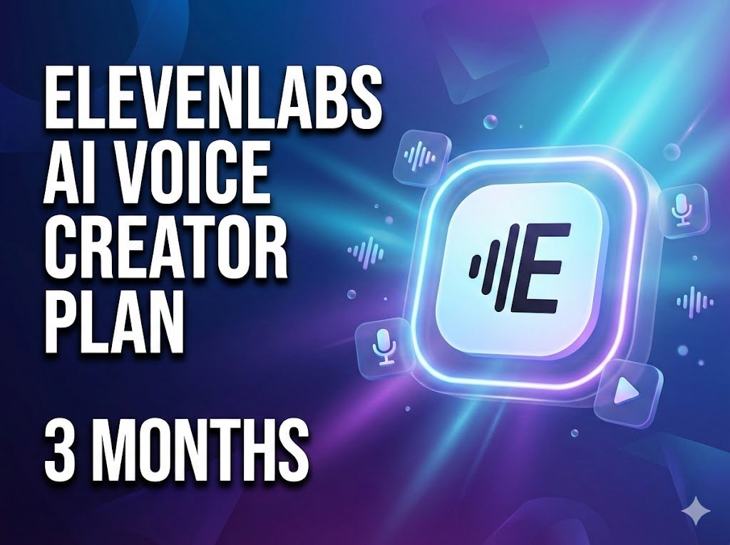 ElevenLabs AI Voice – 3 Months Creator Plan (Personal Email Activation)